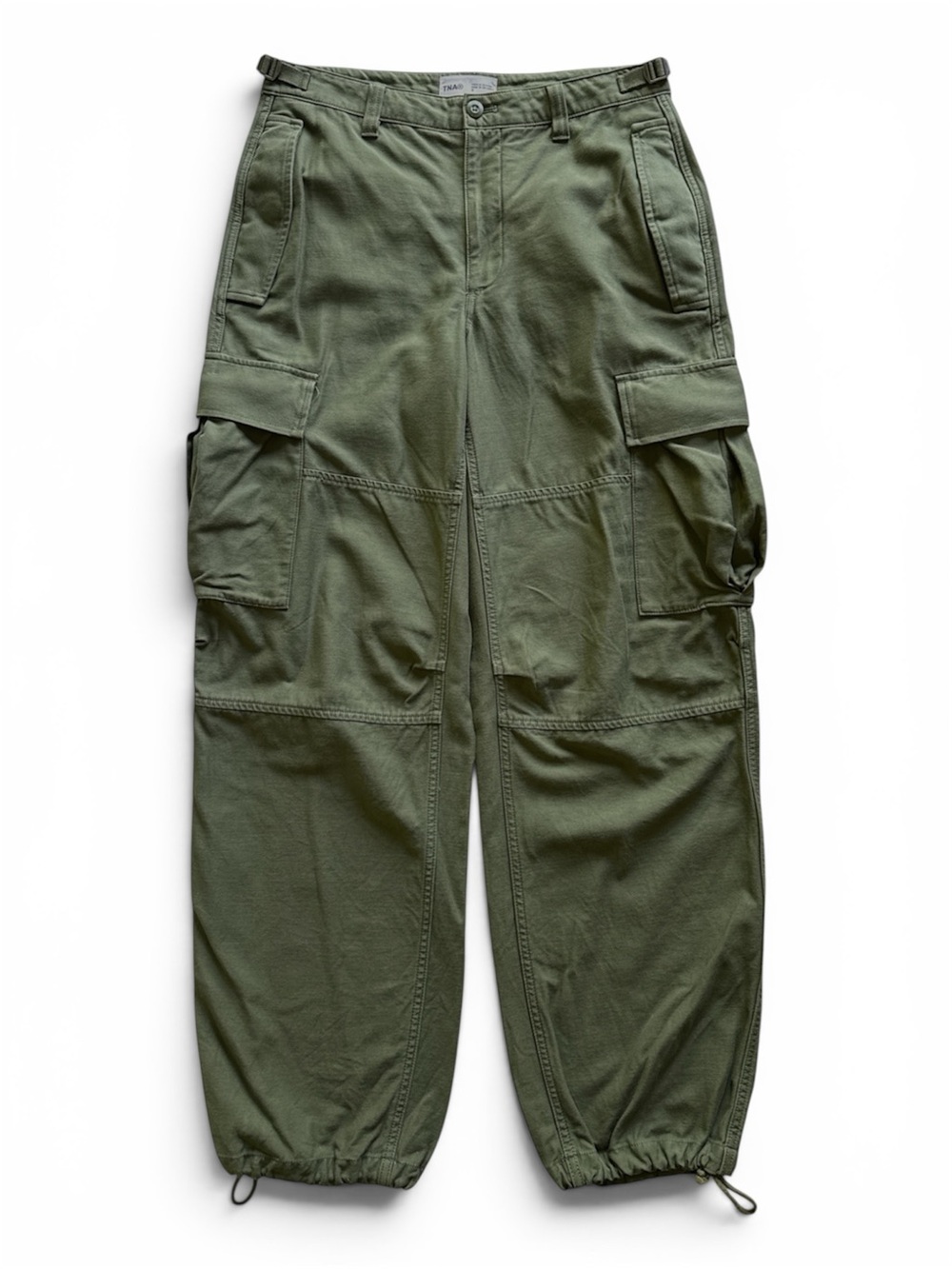 Aritzia TNA Surplus Division Cargo Pants Army Green Sz 8 Utility Pants Like New